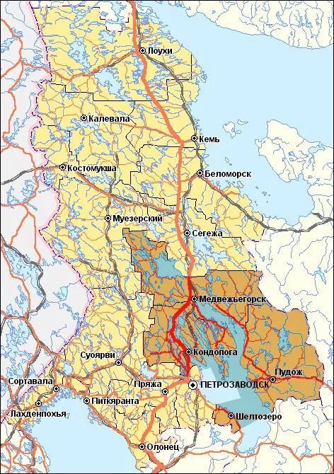Центром какой промышленности является сегежа кондопога пудож. Кемь на карте Карелии. Кондопога на карте Карелии. Границы Медвежьегорского района на карте Карелии. Сегежа на карте Карелии.