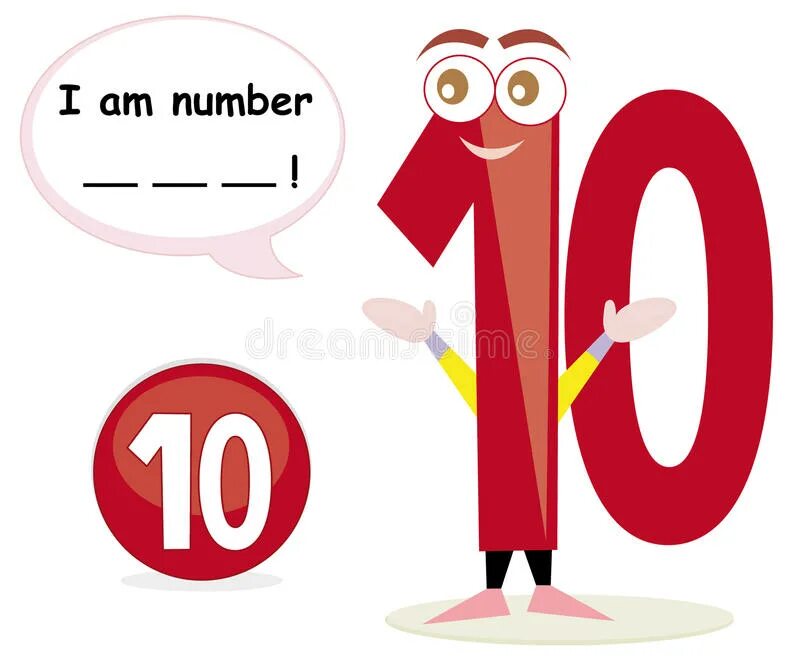 This large number. Number 10. квиз &quot;без пяти восемь. large numbers. lucky number flashcard.