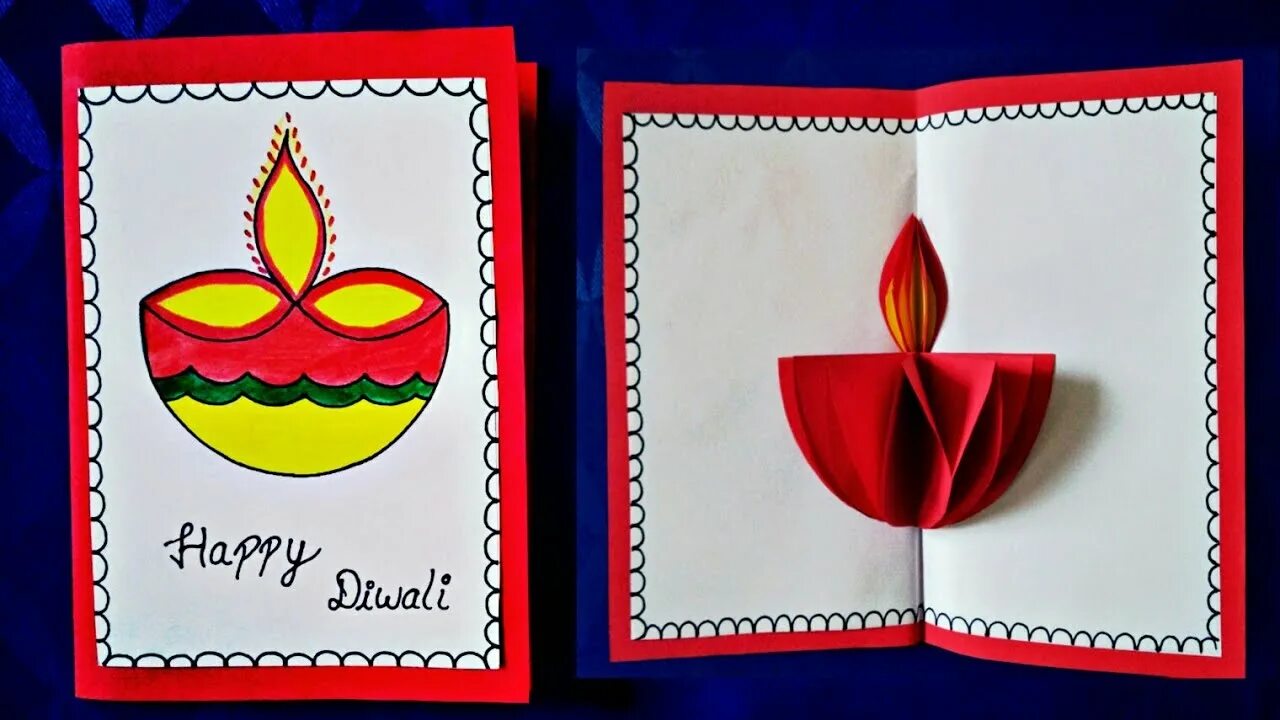How make card. Beautiful card for kids. greeting card drawing.