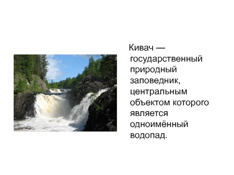 Заповедник кивач план текста. Кивач охраняемые природные объекты. Заповедник Кивач местоположение. Кивач презентация. Заповедник Кивач презентация.