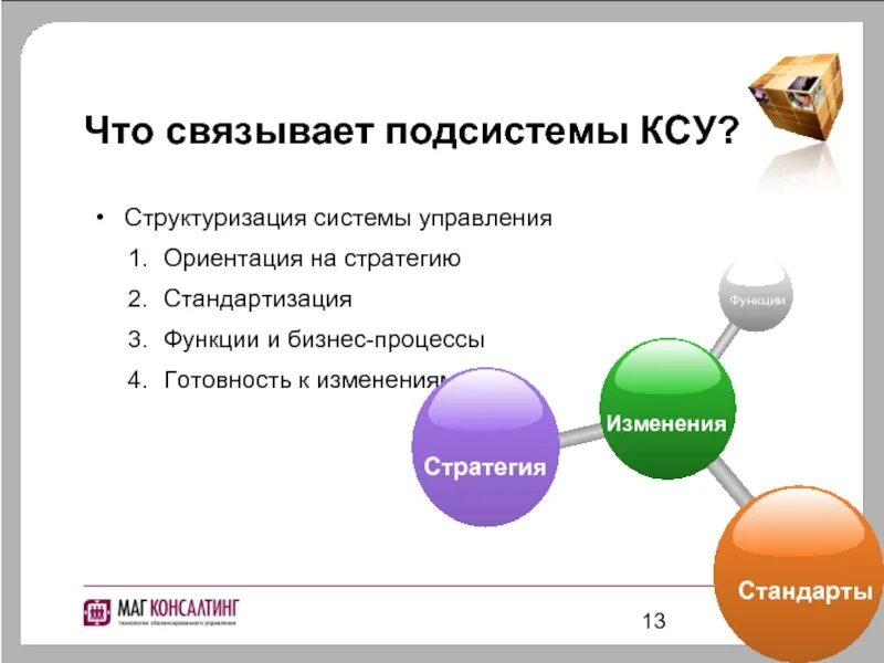 Управление ориентируется на