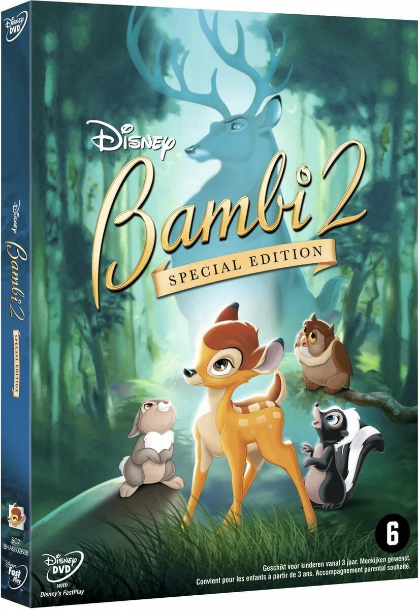 Сказки дисней новинка. DVD Disney DVD Бэмби. Bambi 2 Blu ray обложка.