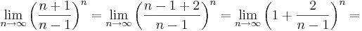Lim e x x 2. Вычислить пределы числовой последовательности (n+1/n-1)^n. предел n/n+1. lim (1-1/n)^n. 1+1/n в степени n.