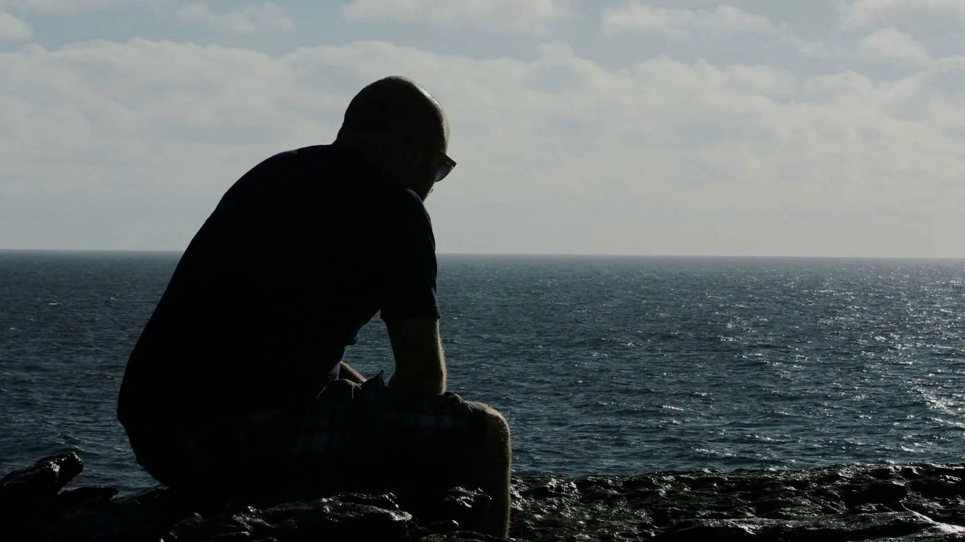 While alone
