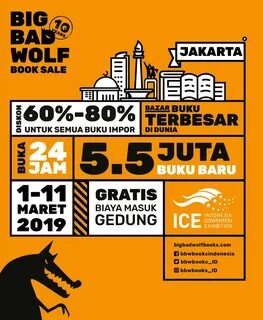 Big Bad Wolf plans for 1 million visitors at its Indonesia book sale of 5.5 mill