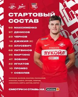 Состав спартака по футболу