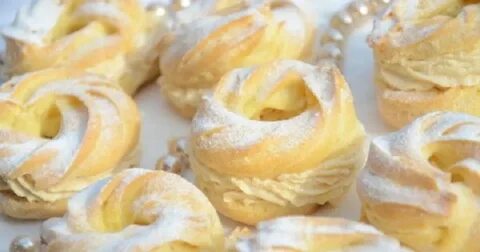Колечки с творогом в духовке