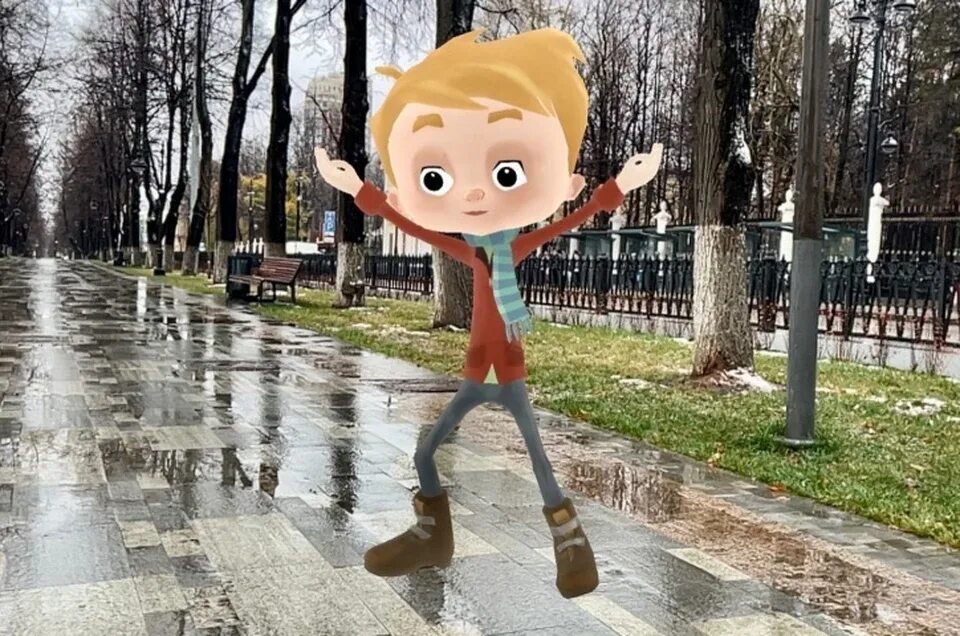 А можно прогуляться. Дополненная реальность на улице. дополненная реальность в городе экскурсия. можно прогуляться.