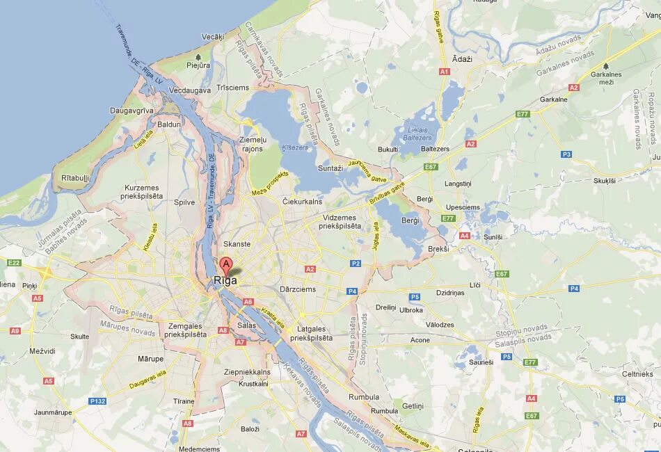 Google maps riga