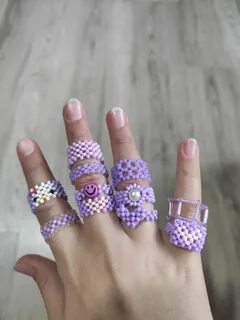 Разные колечки из бисера
