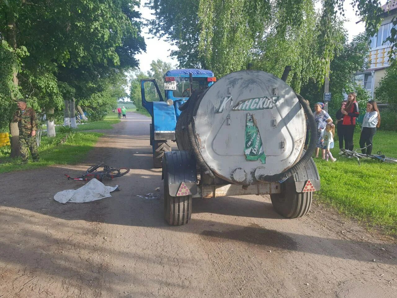 15 июня 6. Под колесами трактора. ДТП В Рязанской области с трактором.