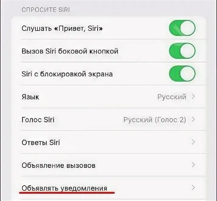 Озвучивание сообщений айфон. Как отключить озвучивание сообщений на айфоне. как отключить сири. отключить голосовой помощник siri.