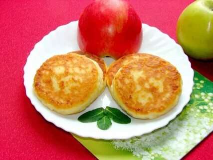 Сырники с яблоком