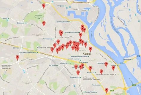 Где расположен киев