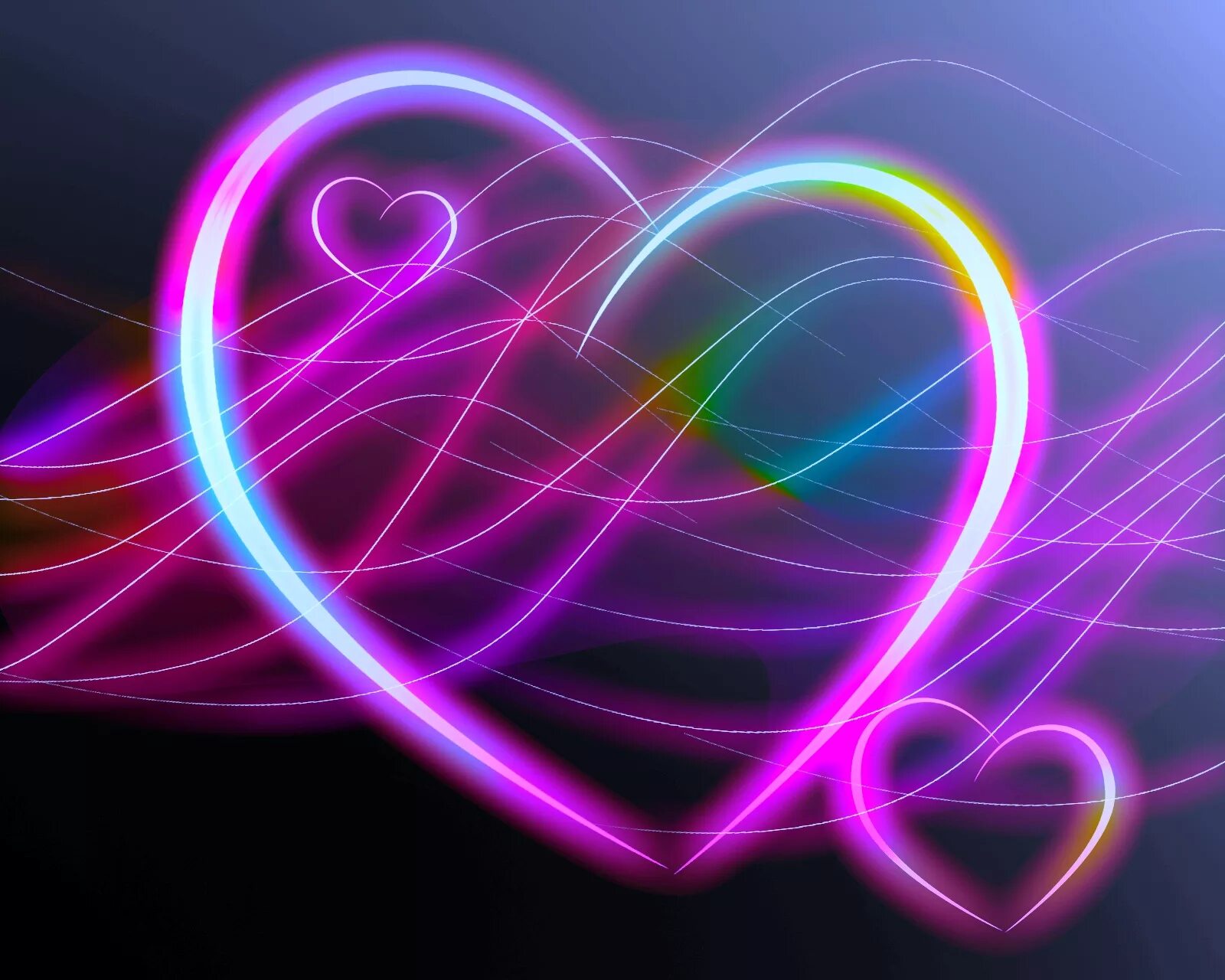 цвет любовь фьялетвв. красивые сердечки. радужное сердце. любовь design wallpaper. неоновое сердце.