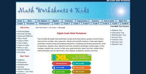 8 grade math