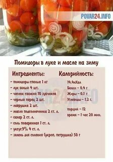 Сколько калорий в маринованных помидорах