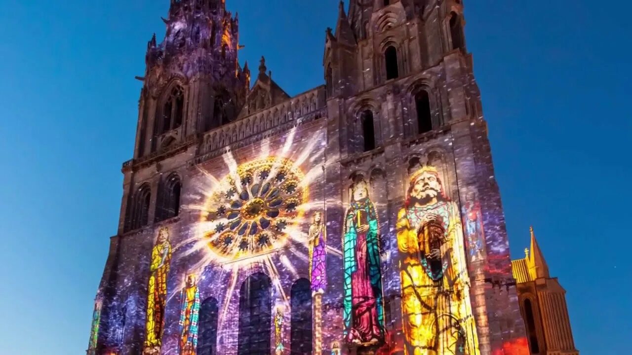 Chartres Cathedral. Famous cathedral