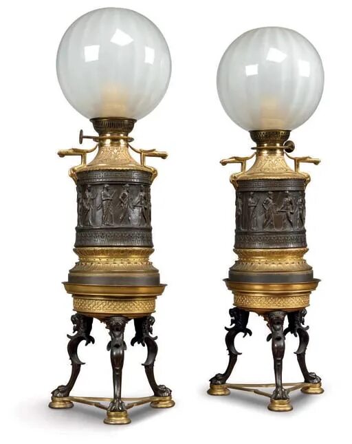 Лампа обр. Lampe a petrole napoleon 3. french napoleon iii oil lamp. лампа-модератор. grande lampe a petrole napoleon iii xixe.