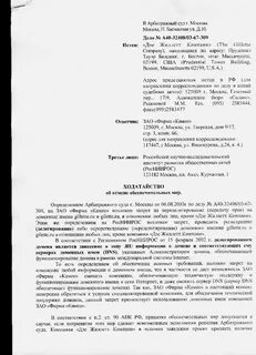 Заявление об обеспечении иска в арбитражном процессе