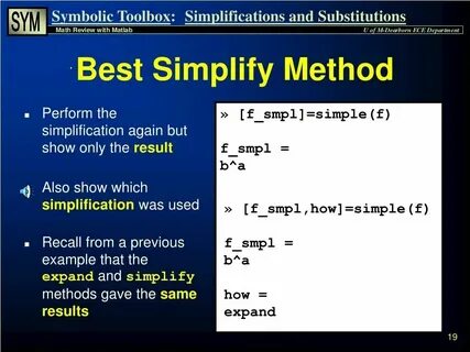 Matlab symbolic