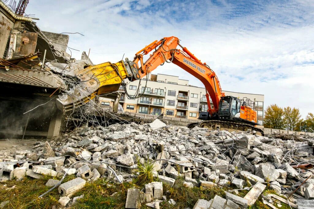 Demolish building