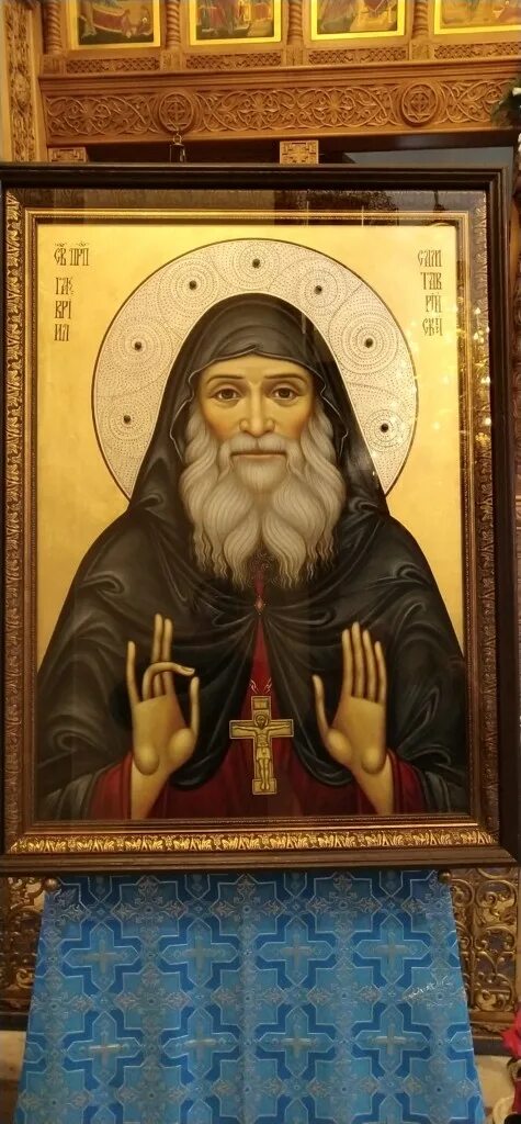 Читать акафист ургебадзе. Икона гавриила ургебадзе мироточивая. икона преподобного гавриила узеридзе.