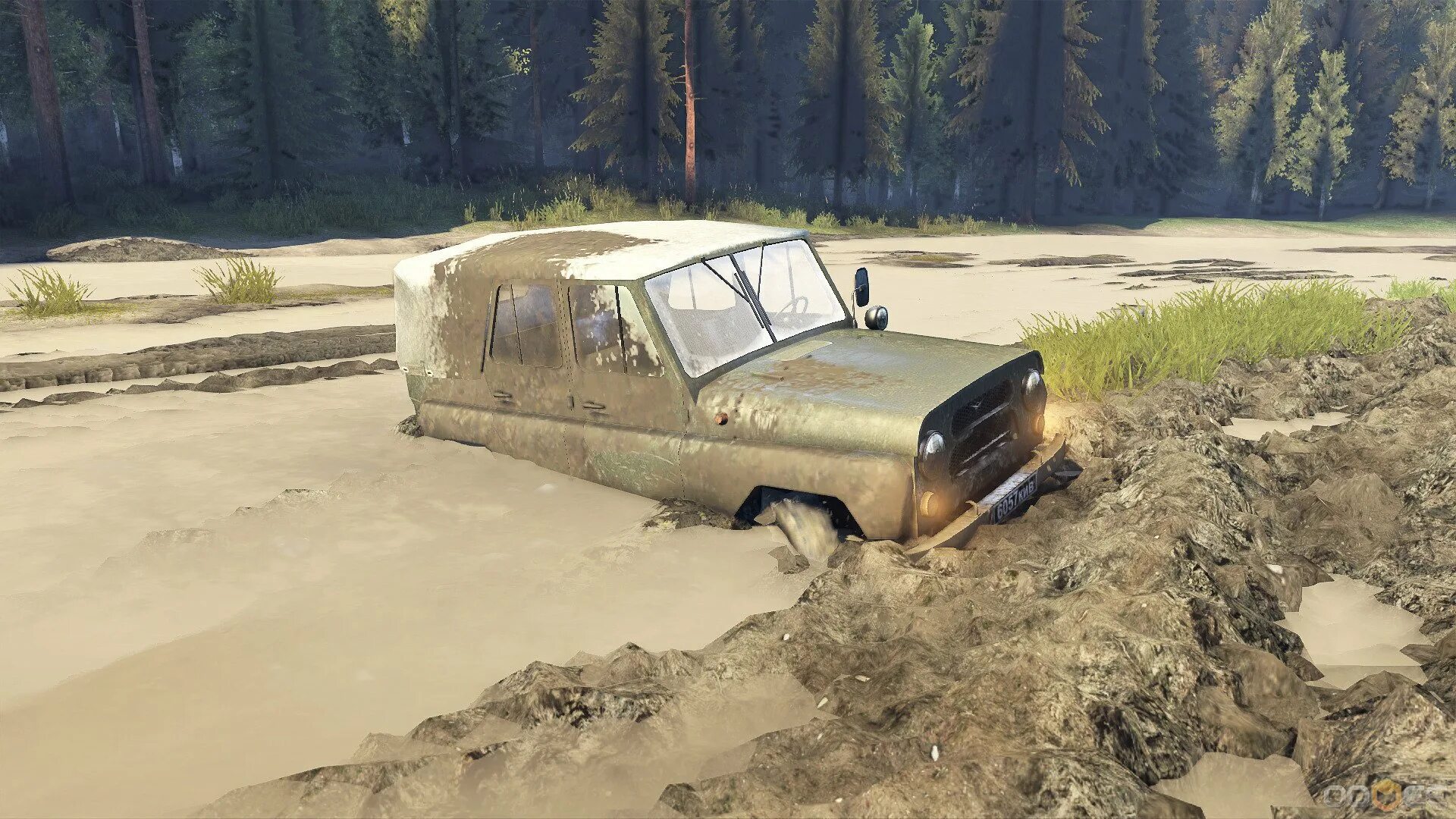 Игра где ездить по бездорожью. УАЗ 469 MUDRUNNER. SPINTIRES 2013 УАЗ. УАЗ 469 спин тирес 03.03.16. Симулятор бездорожья SPINTIRES MUDRUNNER.