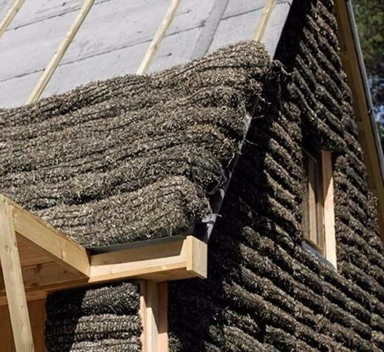 Условиях строительство с использованием. Утеплитель из водорослей камка. Экологичные утеплители для крыши. Природные материалы для крыши. Натуральный утеплитель.