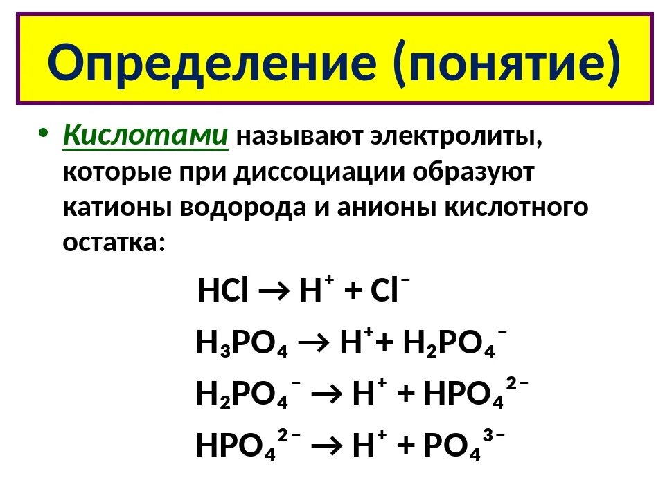 Напишите свойства кислот как электролитов. Свойства кислот в свете теории диссоциации. кислоты в теории электрической диссоциации 8 класс. кислоты в свете теории электролитической диссоциации. диссоциации кислот кратко и понятно.