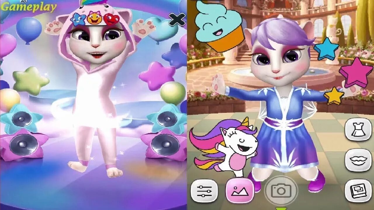 Говорящая анджела в злом. My talking Angela. My talking Angela 2. Единорог Анджела. Анджела танцует.