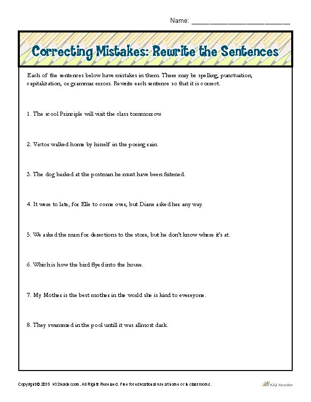 Correct the mistakes in the sentences. Correct the mistakes. Correct the mistakes in these sentences. Correcting mistakes Worksheets ответы.