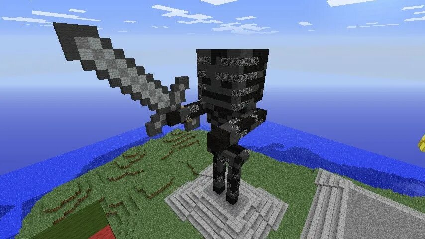 Wither skeleton minecraft. Майнкрафт скелет иссушитель. майнкрафт wither skeleton. майнкрафт статуя иссушителя. minecraft статуя скелета.