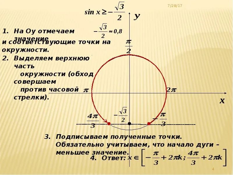 Решите неравенство sin x 3. Решение простейших тригонометрических неравенств. Решение тригонометрических неравенств с помощью окружности. Решение тригонометрических неравенств через окружность. Неравенства с синусом.