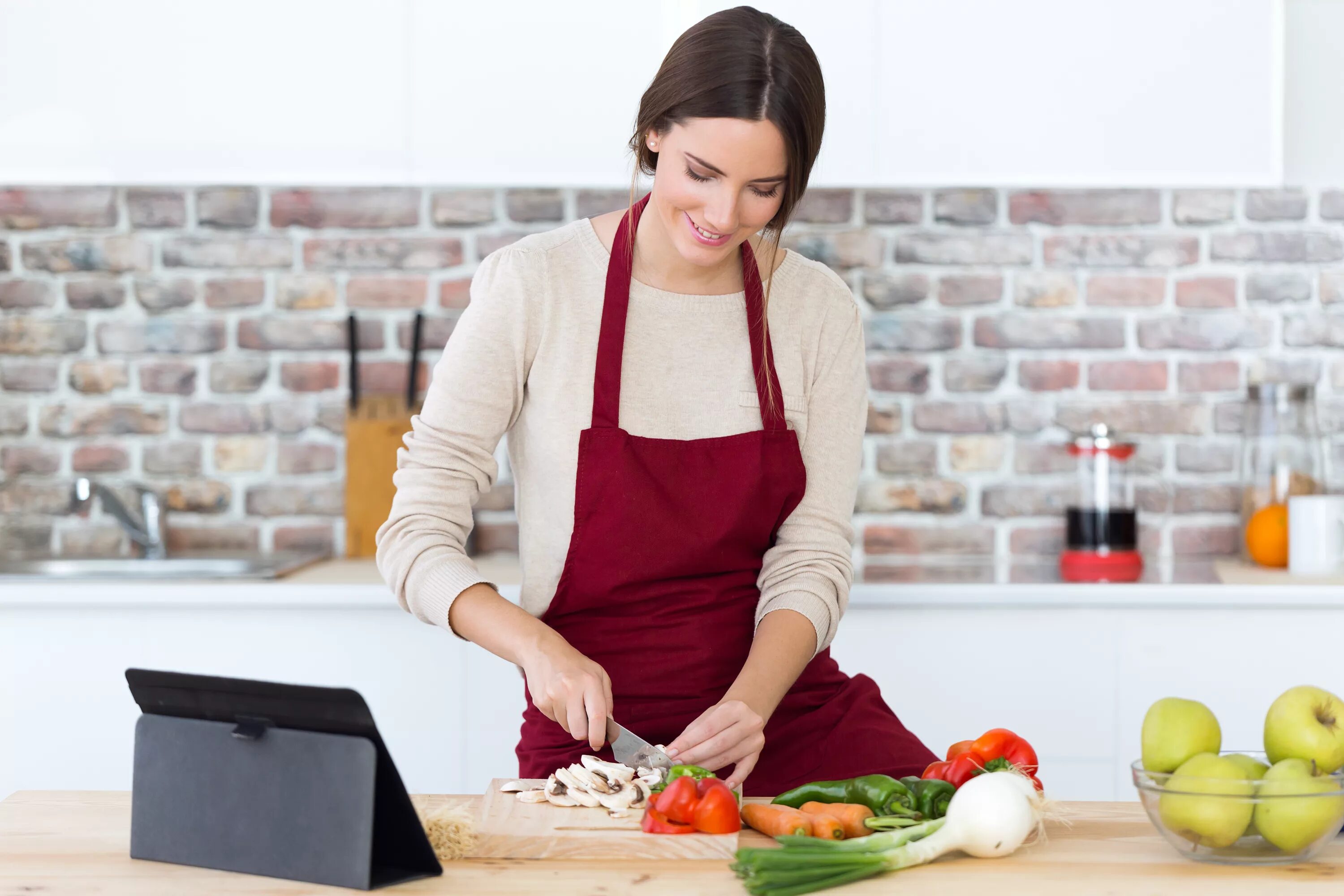 Woman cooking