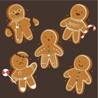 Пряничный человек нарисовать