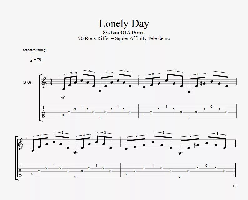 Such lonely. Lonely Day System of a down Tabs. SOAD табы. Lonely Day System of a down табы. Гитара System of a down.