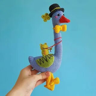 Вязание гуся крючком