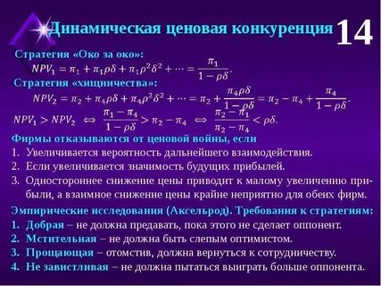 Ценовая конкуренция стратегия