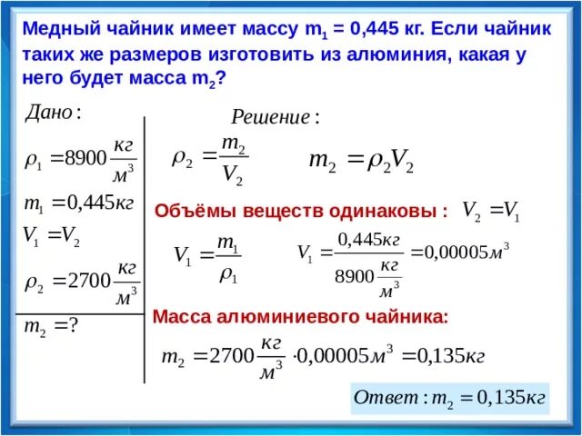 Какова масса сплава. Определите объем алюминиевого чайника массой 0.27 кг. Плотность алюминиевого чайника. Масса алюминия в г. Плотность латунного цилиндра.