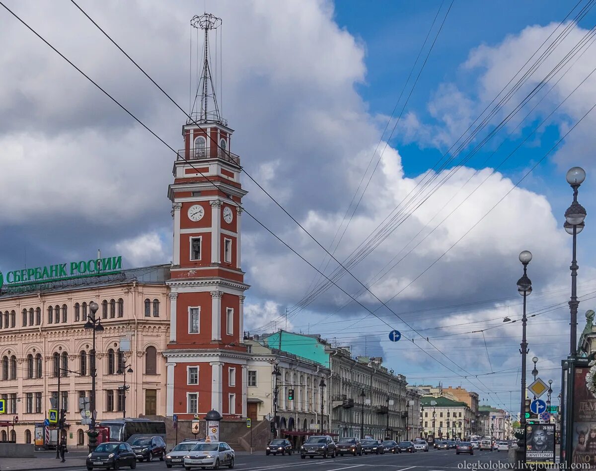 Смотровая на думской. Думская башня на Невском проспекте.