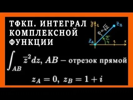 Вычислить интеграл комплексной переменной