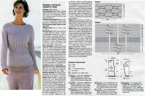 Вязание спицами для женщин - модные модели 2019 года с описанием, схемами.....