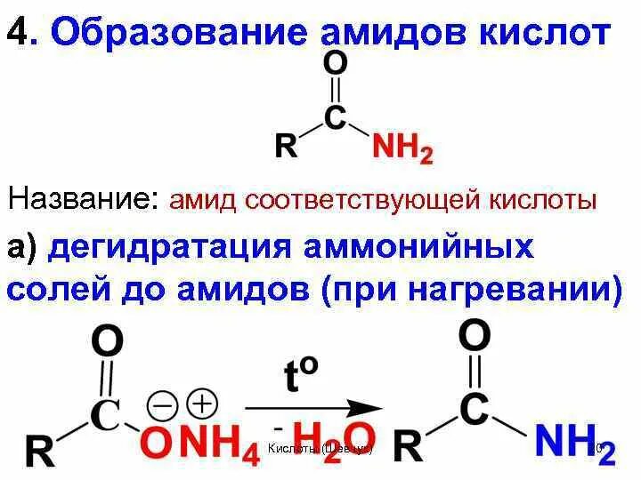 Как образуются названия кислот. Замещенные амиды карбоновых кислот. амиды двухатомных карбоновых кислот. амиды кислот. получение амидов карбоновых кислот.