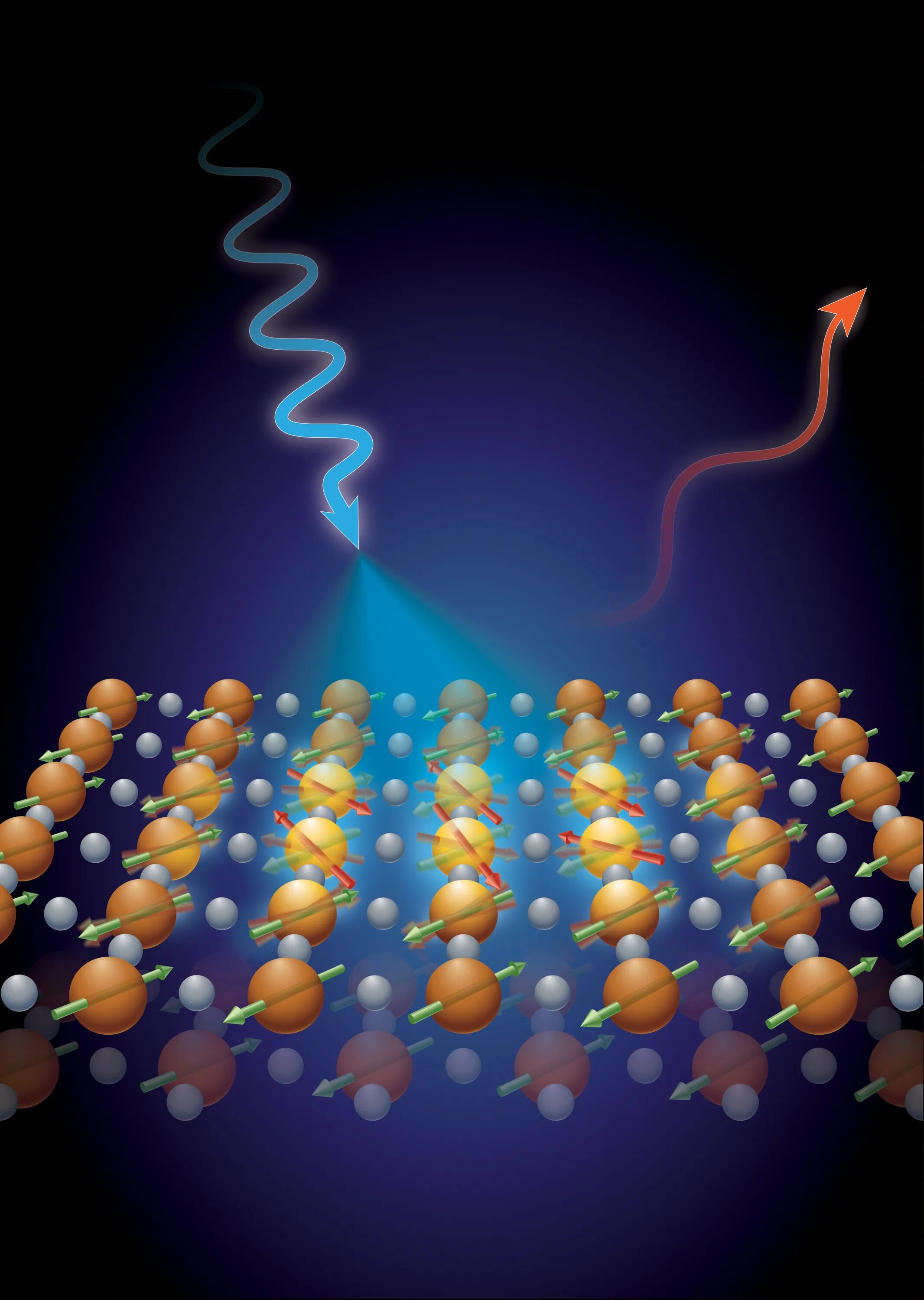 Spinning waves. Высокотемпературная сверхпроводимость. High-temperature superconductors. Superconductivity. Фон для презентации сверхпроводники.