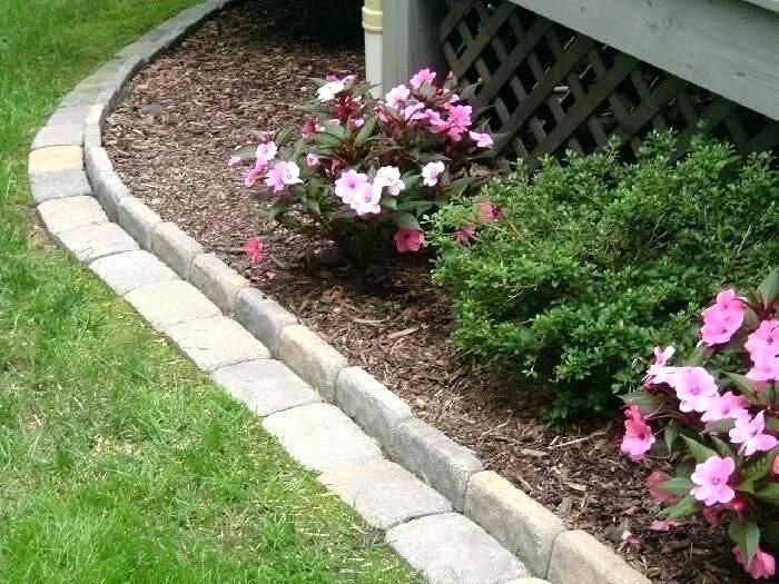 50 сміливих окантовок газону та доріжок Concrete garden edging, Landscape edging