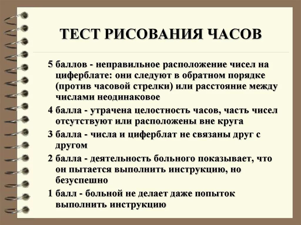 Шкала деменции. Шкала оценки когнитивных функций. Тесты для оценки когнитивных функций. Шкала оценки психического статуса. Тест часов интерпретация результатов.