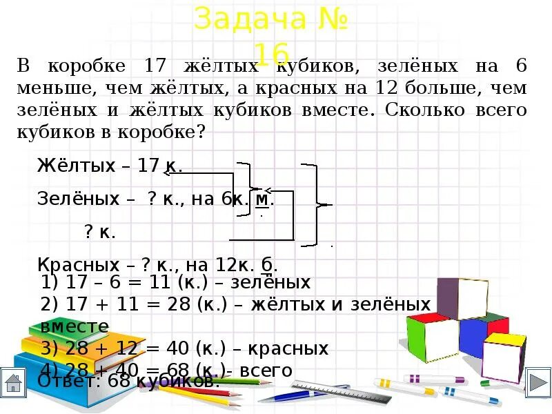 Сколько тетрадей в коробке