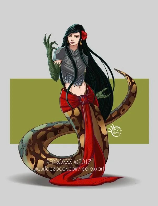 Reptile girl. Девушка рептилия.