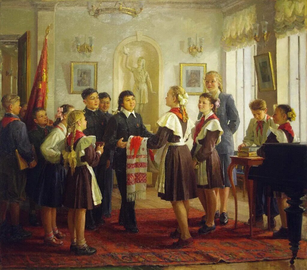 1883. Дмитрий иванович пускин. Веселова нина леонидовна (1922, петроград — 1960, ленинград). Художник саушкин павел кузьмич. Тема школы в изобразительном искусстве.